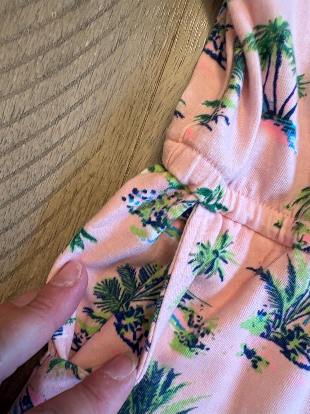 wonder nation Pink Tropical Palm Romper - Picture 3 of 5
